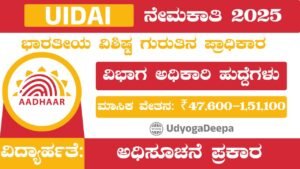 UIDAI Recruitment 2025